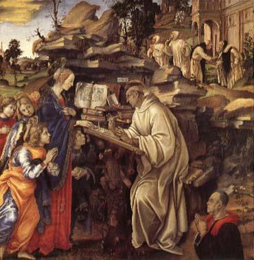 Filippino Lippi The Vison of Saint Bernard China oil painting art